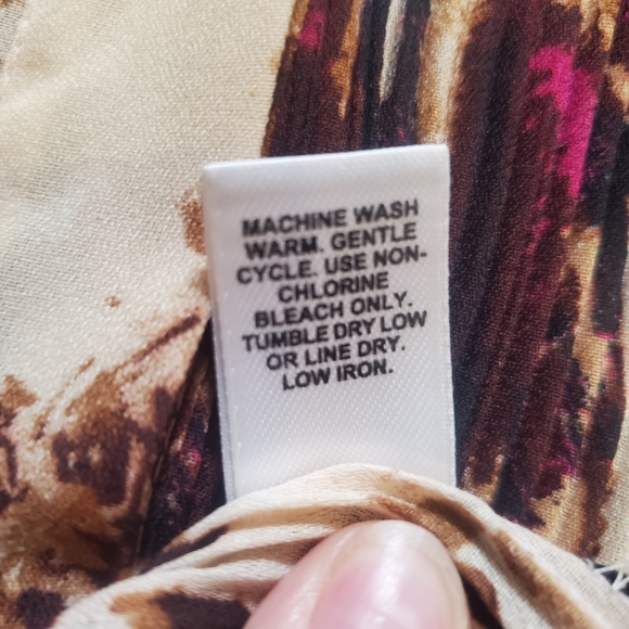 Cato Ribbed Floral Button Up Women's Top Lg - Picture 9 of 9